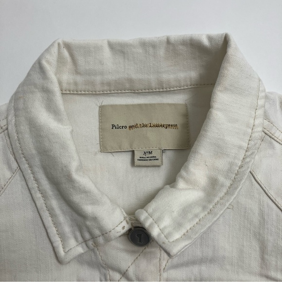 ANTHRO Pilcro and the Leterpress white denim jacket - Picture 4 of 8